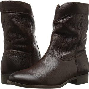 • Frye • Cara Roper Ankle Boots Brown Leather 9